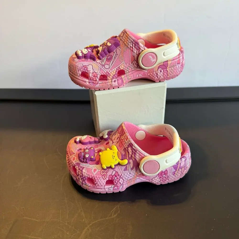 Crocs Hello Kitty & Friends C5 Pink Sanrio Collab Clogs with Jibbitz Charms - Picture 6 of 9